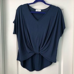 Lavender Field Faux-Wrap Top